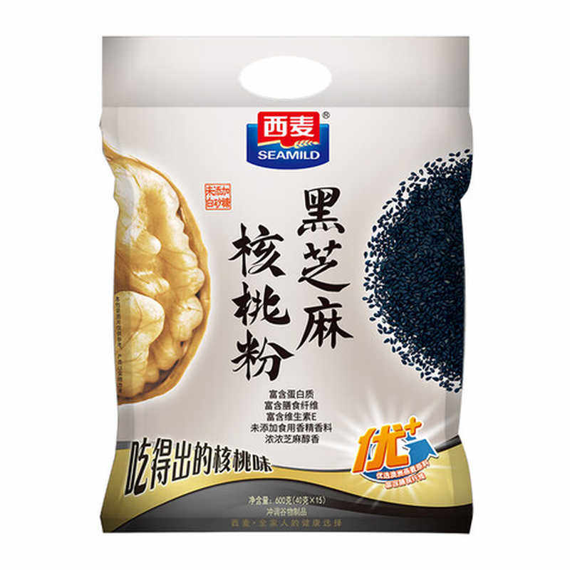 西麦黑芝麻核桃粉营养高纤黑发