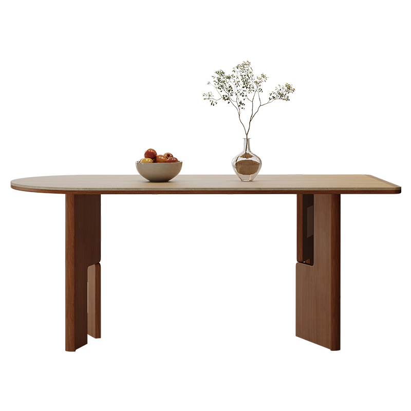 德利丰岩板法式中古奶油洞石客厅餐桌小户型家用半岛圆椭圆长方形