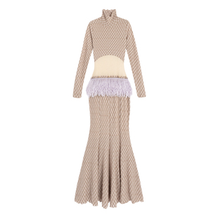 MildRate原创 假两件修身长款连衣裙拼接鱼尾裙秋冬新款