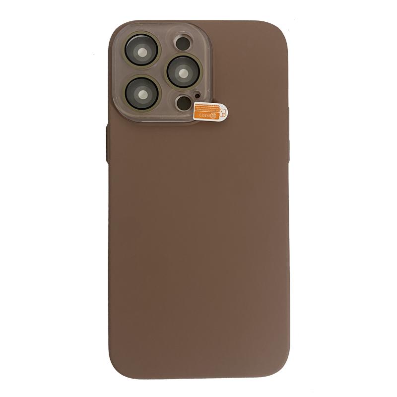 美拉德肤感磨砂适用苹果17promax手机壳iphone16pro新款Air全包镜头膜15纯色iPhone17保护套13