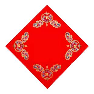 加厚蜡染万年红福字斗方宣纸空白手写福字纸春节对联专用门心纸