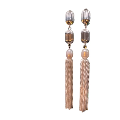 小众耳饰珠流苏耳坠高级感耳针