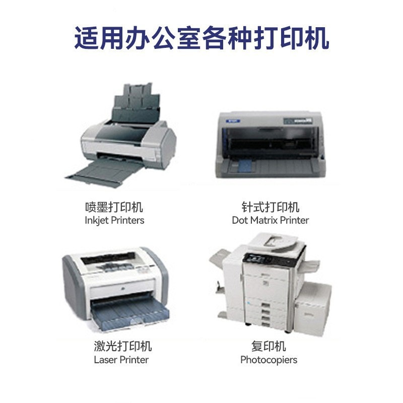 A4/PP合成胶纸自粘纸撕烂乙烯基贴纸贴纸不防水可激光喷墨打印