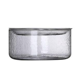 日式壶承锤纹玻璃干泡台大号蓄水养壶盘简约功夫茶茶具零配壶托