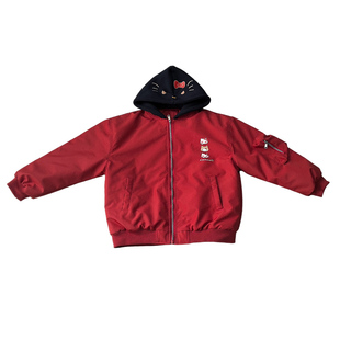 女童外套深秋2025新款中大童夹棉洋气夹克儿童加厚初冬上衣冬棉衣