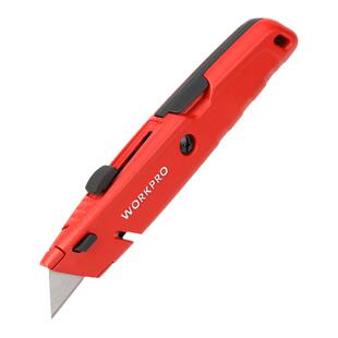 workpro万克宝可伸缩美工刀重型割刀开快递箱刀家用地毯刀壁纸刀