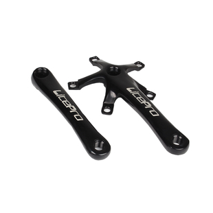 LITERPO方孔曲柄正负齿牙盘130BCD46 52 58T折叠车改装曲柄牙盘