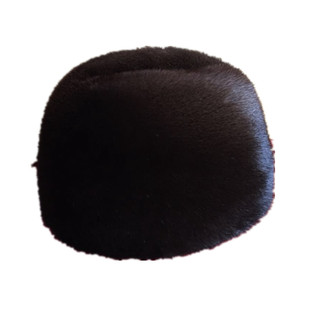 进口獭子皮帽子男绅士帽整貂皮草水貂皮棉帽冬季中老年地主老头帽