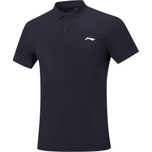 李宁POLO衫男冰丝短袖夏季新款防晒男装排汗半袖翻领上衣运动短袖