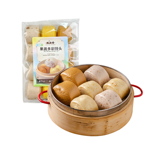 五点素冷冻包子馒头烧麦纯净素