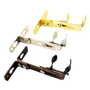 万能可调窗帘杆单杆固定托架座罗马杆轨道支撑托免打孔加长顶侧装