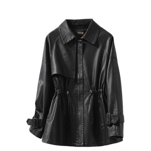 皮衣女真皮常规款收腰韩版减龄小个子绵羊皮2025新款绵羊皮女外套