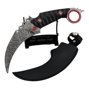 18CM 暗区突围游戏周边 下弦月爪刀全金属武器模型工艺品兵器摆件