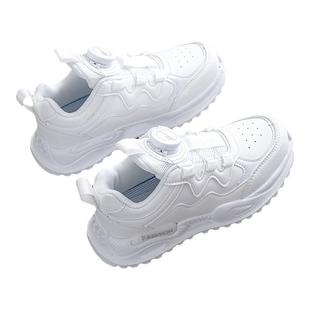 回力女童儿童鞋2025年春夏季新款大童防滑透气运动鞋纯白色跑鞋男