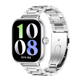 适用于vivo WATCH GT 2手表表带三珠钢带金属腕带iQOO WATCH GT2智能运动新款时尚百搭防水透气高级感替换带