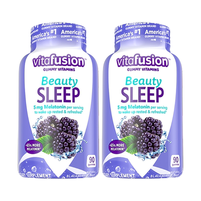 vitafusion褪黑素睡眠软糖90粒*2