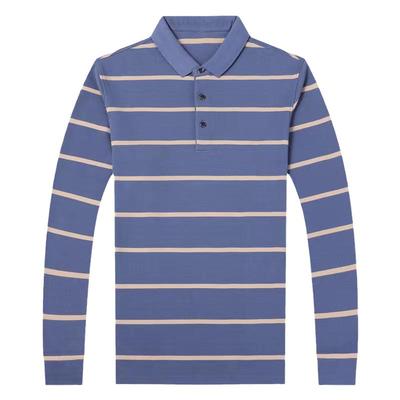 秋季100纯棉翻领长袖休闲上衣