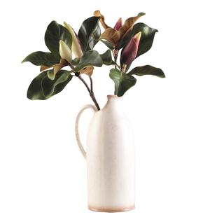 PU仿真白碗花苞叶玉兰花苞叶杆假花家居样板房插花装饰品摆件树叶