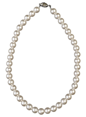 赵露思同款施家正圆高亮珍珠项链女高级感小灯泡锁骨链叠戴链颈链