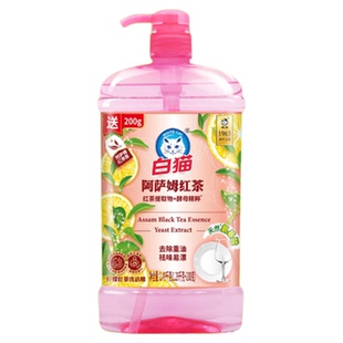 白猫洗洁精果蔬食品用香茅生姜去腥红茶阿萨姆冻顶乌龙去油污家用