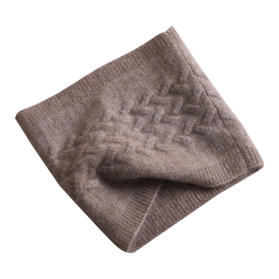 针织麻花羊绒围脖围巾头套发带冬