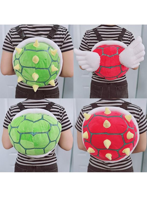 2 in 1 Mario Bros Turtle Shell Backpack Cosplay Koopa Backpa