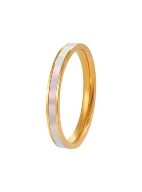 One白贝母时尚通勤情侣对戒