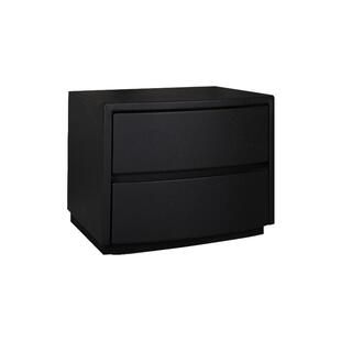 慕思 卧室皮艺床头柜 北欧现代简约收纳小柜子储物简易两斗柜