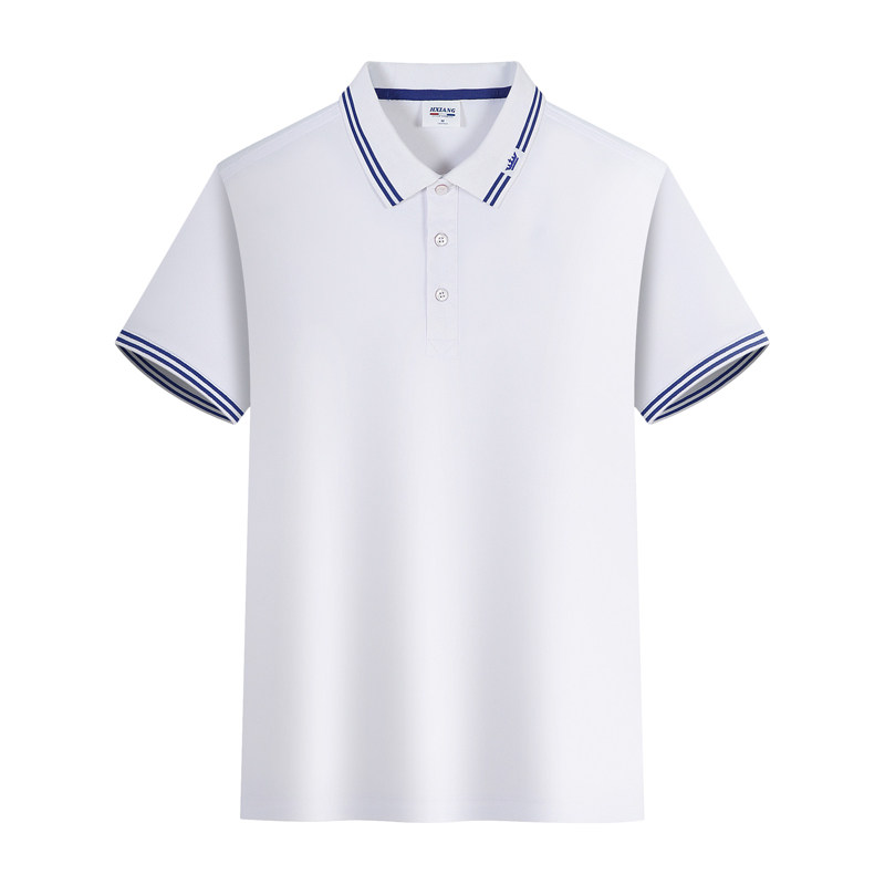 工作服定制印logo纯棉翻领短袖文化衫高端polo衫工装刺绣定制t恤