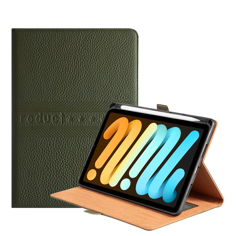 适用于ipadmini6平板电脑保护套苹果迷你6真皮翻盖保护壳8.3英寸