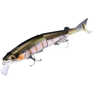 国王路亚饵鲈影两节鱼饵软尾米诺仿生浮水面系钓鲈鱼鳡鱼假饵9503