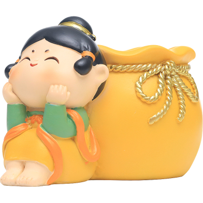 古风唐仕女创意笔筒收纳