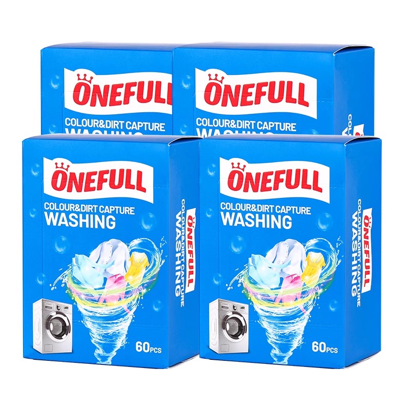 【4盒装】onefull吸色洗衣片机洗