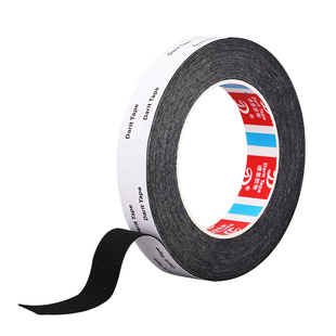 黑色薄款植绒布胶带静音降噪强粘耐磨柔韧服帖汽车家具专用消音贴