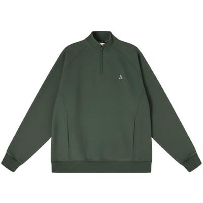 吕小虎加绒立领卫衣男加厚外套