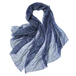 ＜缦纱流影＞轻薄通透渐变腰果花围巾/披肩 NRWJ25178