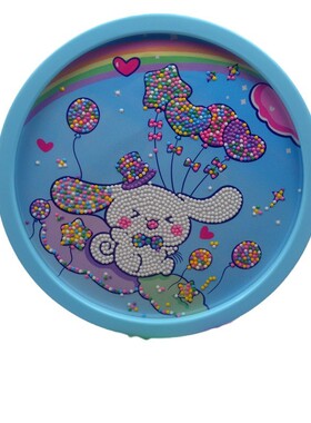 可爱钻石粘贴风景小猫款 类似复古砖石画DIY益智动手动脑流行玩具
