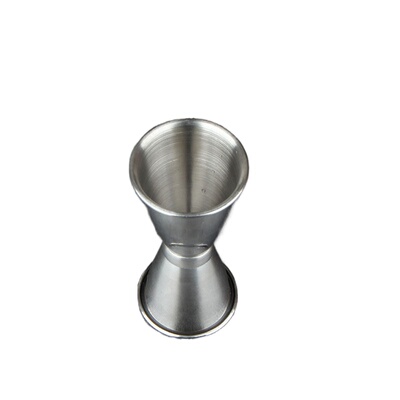 不锈钢双头卷边吧台调酒安士杯