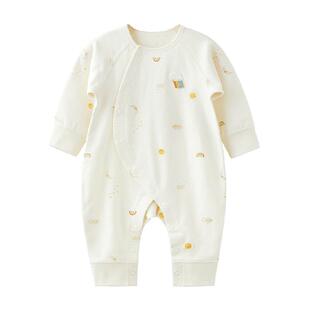 微狮牧尼婴儿连体衣春秋款纯棉宝宝秋装长袖连身哈衣爬爬服超萌