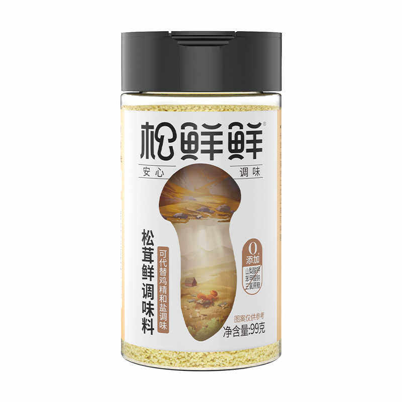 松鲜鲜松茸鲜调味料99g家用可替鸡精盐炒菜炖汤提鲜调料便捷瓶装