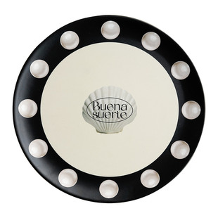 Easygood北欧高级感竹纤维餐盘家用甜品平盘首饰盘环保露营菜盘子