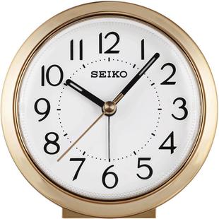 seiko新款日本精工闹钟台式座钟夜光静音卧室闹铃学生用起床神器