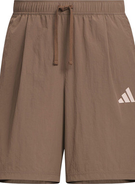 Adidas/阿迪达斯正品2025夏季款男士梭织透气日常休闲短裤KF0135