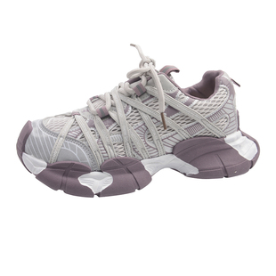 厚底增高老爹鞋女款2026新款春夏超火鞋子爆款网面透气休闲运动鞋