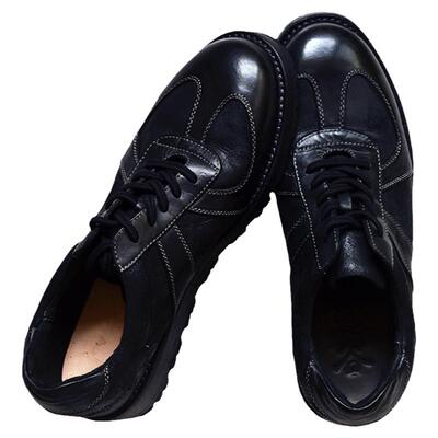 混搭vintage水洗马皮德训鞋软底