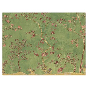 中古风绿色电表箱装饰画新款高级感配电电表箱遮丑电闸可推拉挂画