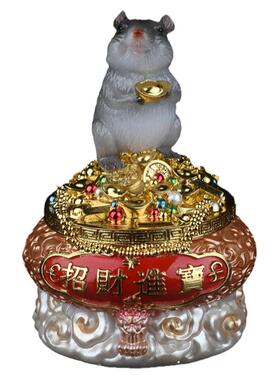 狐黄白柳灰狐狸黄鼠狼老鼠刺摆件