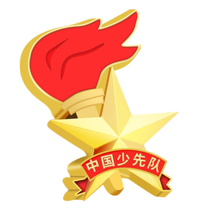 少先队队徽新款标准别针款中国少先队员徽章小学生红领巾立体火炬强力磁扣扣少年先锋队胸章磁铁扣2025年