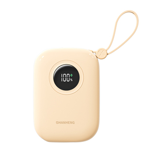 【3C认证可上飞机】闪亨20000毫安快充大容量充电宝迷你自带线1万小巧便携适用华为小米苹果专用官方旗舰正品