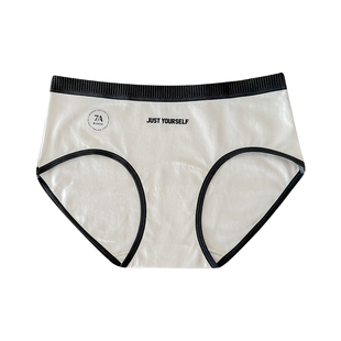 莫妮朵少女运动风字母内裤加长7A抑菌全棉裆透气中腰大码三角内裤